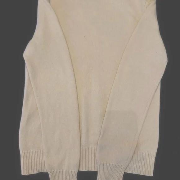 Authenticated Alexander McQueen Beige Crewneck Sweater with Skull Design - Picture 2 of 6